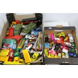 Collection of circa 1960s/70s/80s diecast models to include Matchbox, Dinky, and Corgi, play worn,