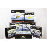 Seven boxed Corgi 1:72 The Aviation Archive ltd edn diecast models to include AA32814 DH Mosquito