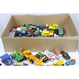 Quantity of vintage play worn diecast models from the 1960s onwards to include Corgi, Matchbox,