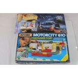 Two boxed diecast model play sets to include Matchbox Motorcity G10 Container Port and Hot Wheels