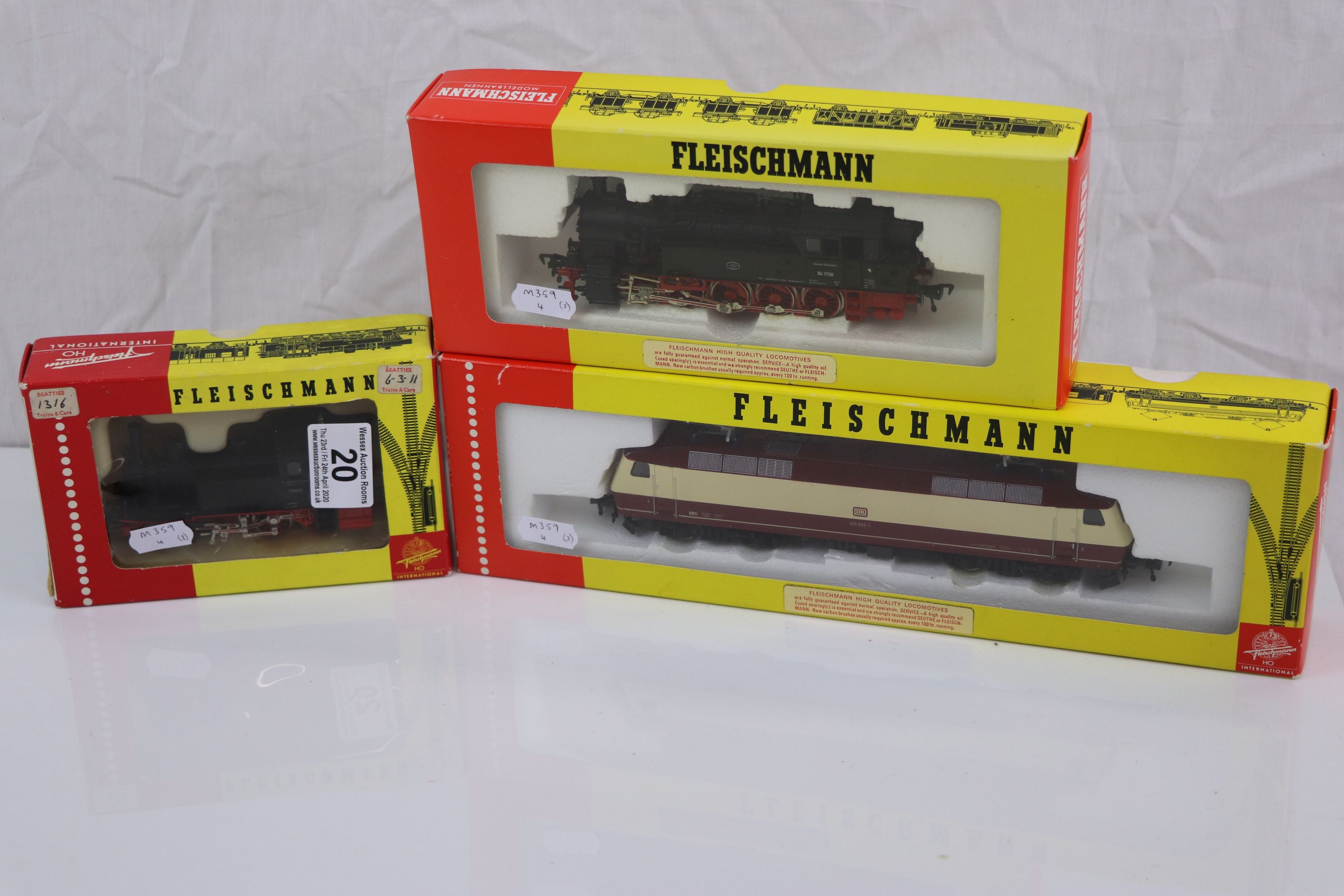 Three boxed Fleischmann Ho scale locomotives to include 4350, 4094 & 1316 - Image 2 of 14