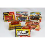 Six boxed Dinky diecast models to include 203 Customised Range Rover, 206 Customised Stingray, 201