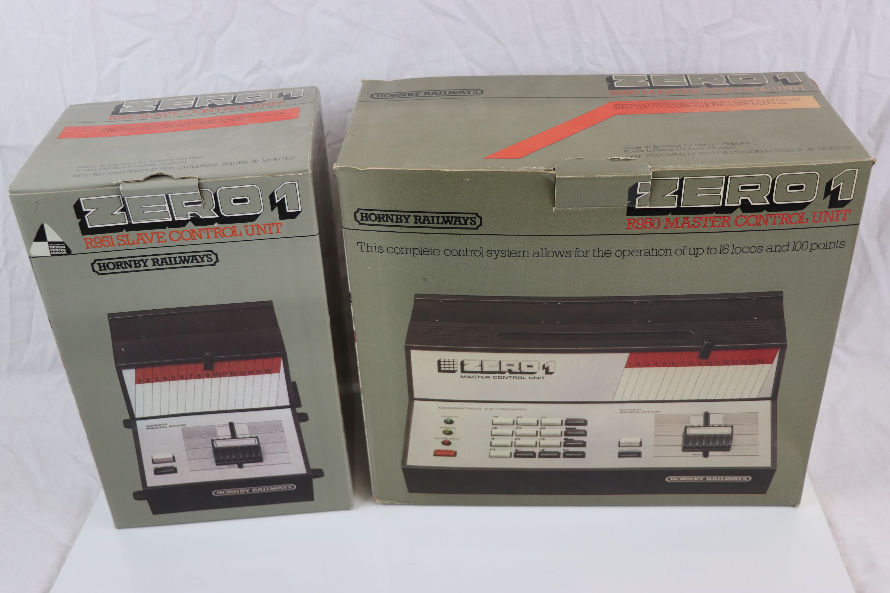 Boxed Hornby OO gauge Zero 1 R950 Master Control Unit and a boxed Zero I R951 Slave Control Unit ( - Image 2 of 6