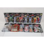 Star Wars - 13 carded Star Wars figures to include 11 x Kenner Hasbro featuring 4 x The Revenge of