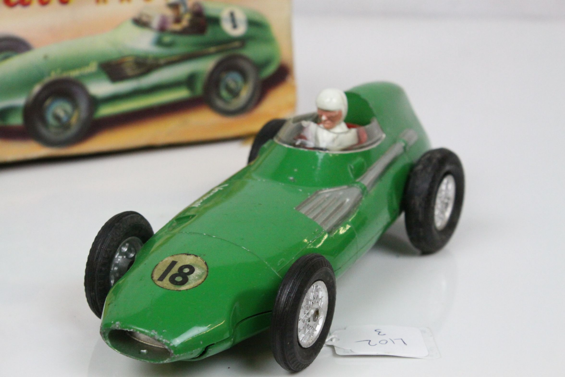 Mettoy Vanwall diecast model with plastic driver and tyres, marked to underside 'The Famous - Image 7 of 11