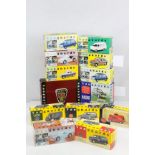 13 Boxed Lledo Vanguards diecast models featuring Heartbeat set HB1002 and Rover set RC1003 all vg