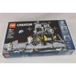 Lego - Boxed Lego Creator Expert 10266 NASA Apollo 11 Lunar Lander set, previously built, bricks