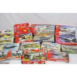 16 boxed Airfix 1:72 aviation model kits to include 02067-9 Hurricane, 03302 Refuelling Set, 03021