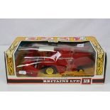 Boxed Brtains 9570 Massey Ferguson Combine Harvester model, excellent, box gd with tape repair to