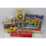 Group of mixed toys and collectables to include boxed Dinky 299 Police Crash Squad, boxed Push and