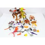 Original Mattel Masters of the Universe He Man figures and accessories, play worn to include Adam,