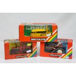 Three boxed Britains farming models to include 9527 Fiat Half Truck Tractor, 9521 Volvo Tractor