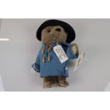 Steiff ltd edn 2008 Paddington Bear with black hat, tag and Paddington medal, certificate attached