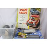 Quantity of Airfix Motor Racing to include boxed Lotus slot car in red, various track, boxed MR125