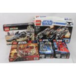 Star Wars - Five boxed Lego sets to include 7673 Magna Guard Starfighter, 7670 Hailfire Droid &