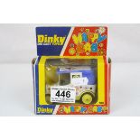 Boxed Dinky 120 Happy Cab, diecast vg, box fair-gd