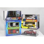 Five cased / boxed Scalextric slot cars to include Star Wars C3299 Ewok 74-Z Speeder Bike, C2190