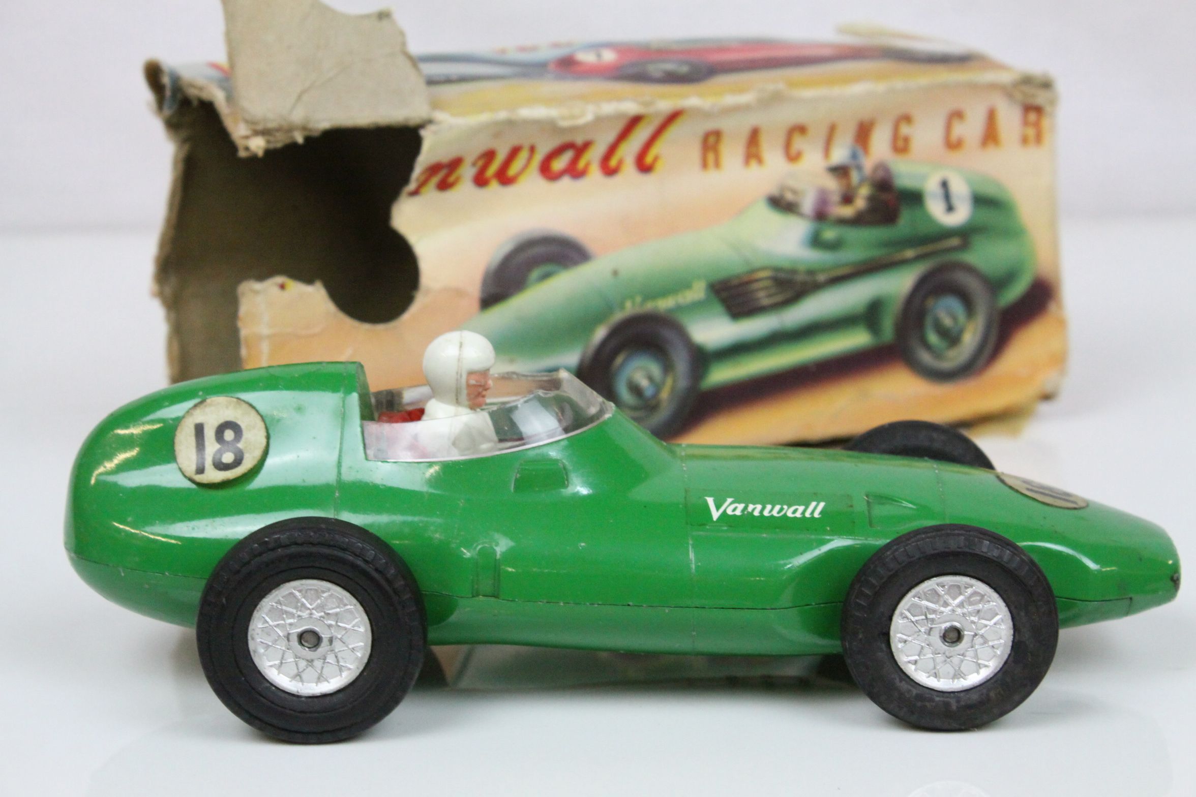 Mettoy Vanwall diecast model with plastic driver and tyres, marked to underside 'The Famous - Image 2 of 11