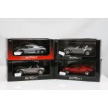 Four boxed / cased Auto Art slot cars to include Lamborghini Countach 5000 S, Ford Shelby Cobra