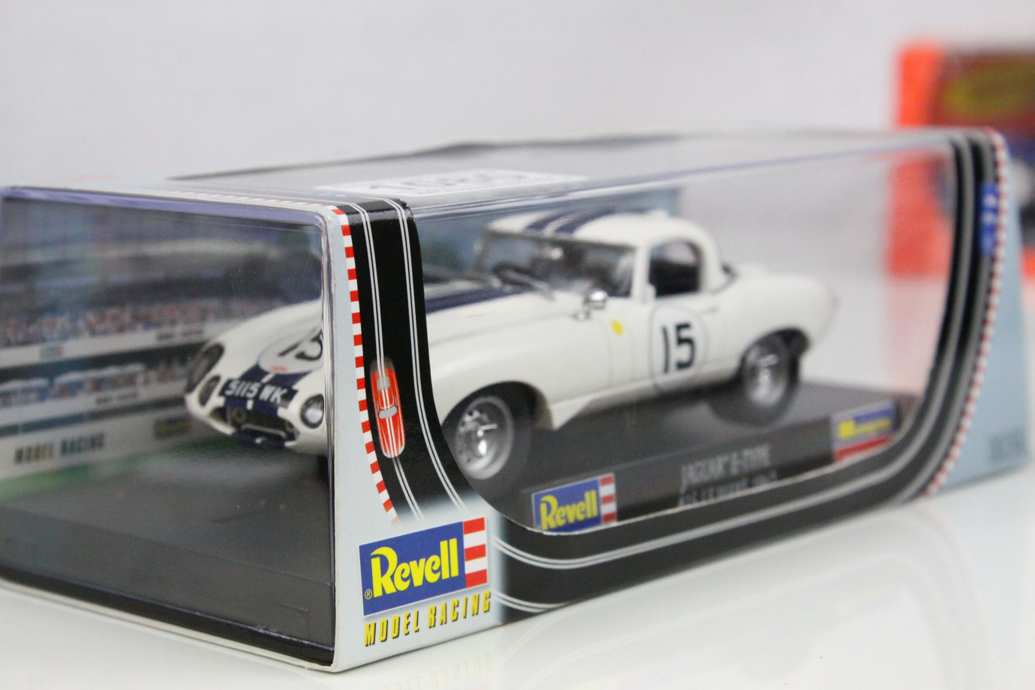 Four cased slot cars to include Special Edn Pioneer Street Muscles Dodge Charger, Revell Jaguar E- - Image 24 of 36