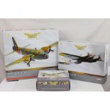 Five boxed Corgi 1:72 The Aviation Archive ltd edn diecast models to include 3 x World War II Attack