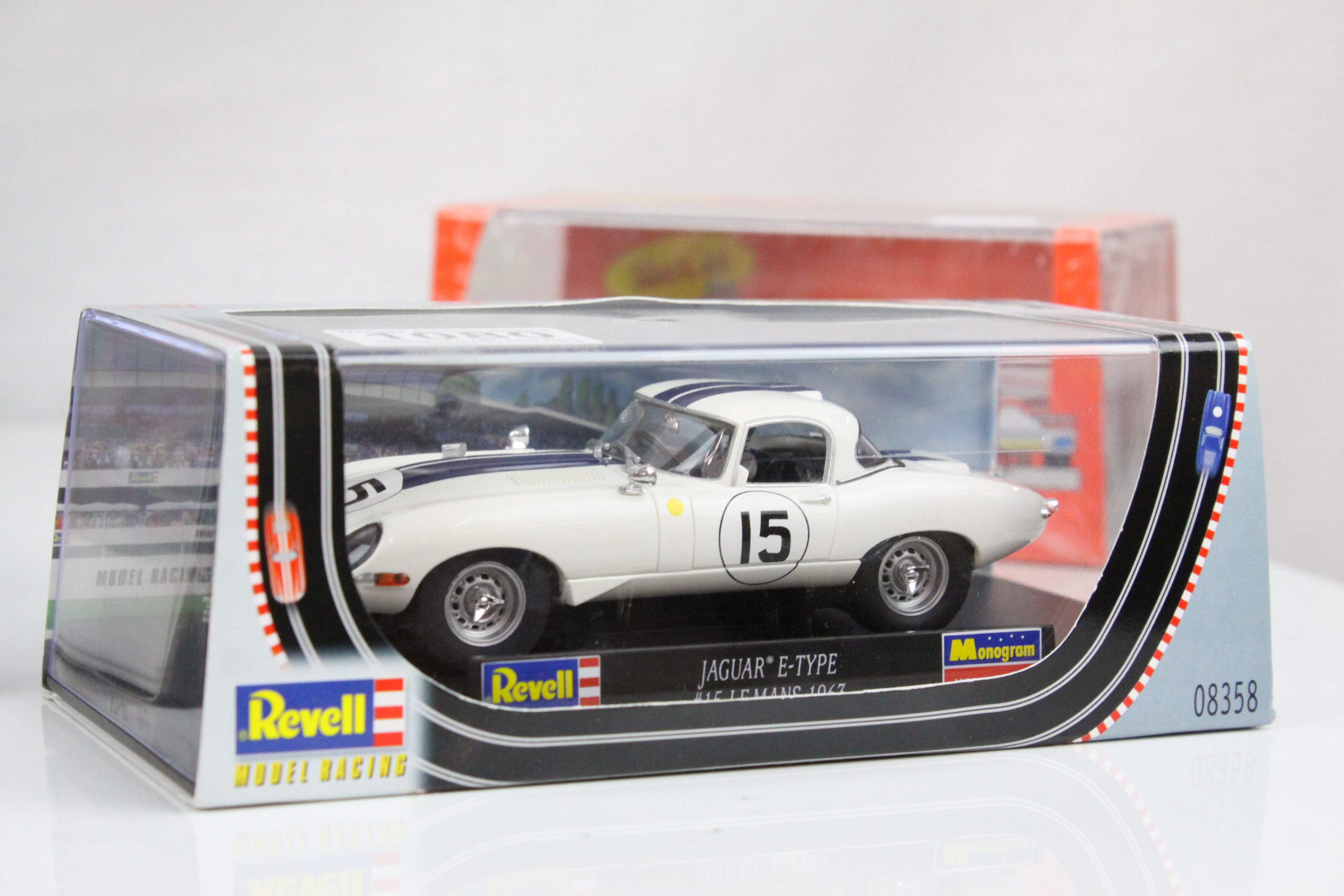 Four cased slot cars to include Special Edn Pioneer Street Muscles Dodge Charger, Revell Jaguar E- - Image 4 of 36