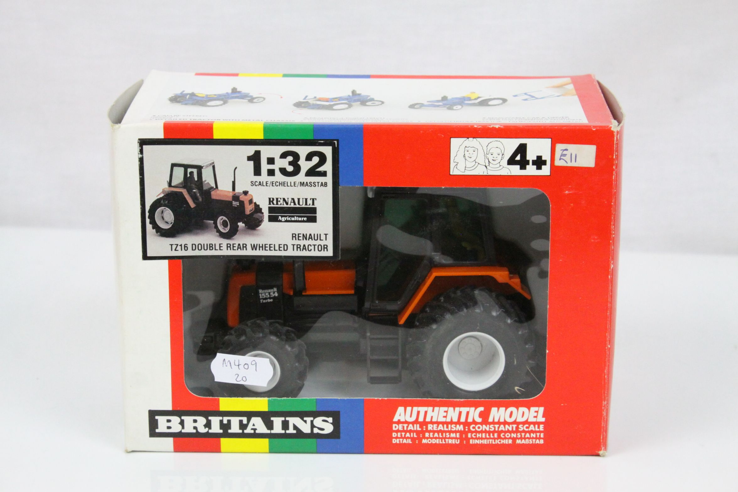Eight boxed 1:32 Britains model tractors to include 9498 Renault TZ16 Double Rear Wheeled Tractor ( - Image 16 of 17
