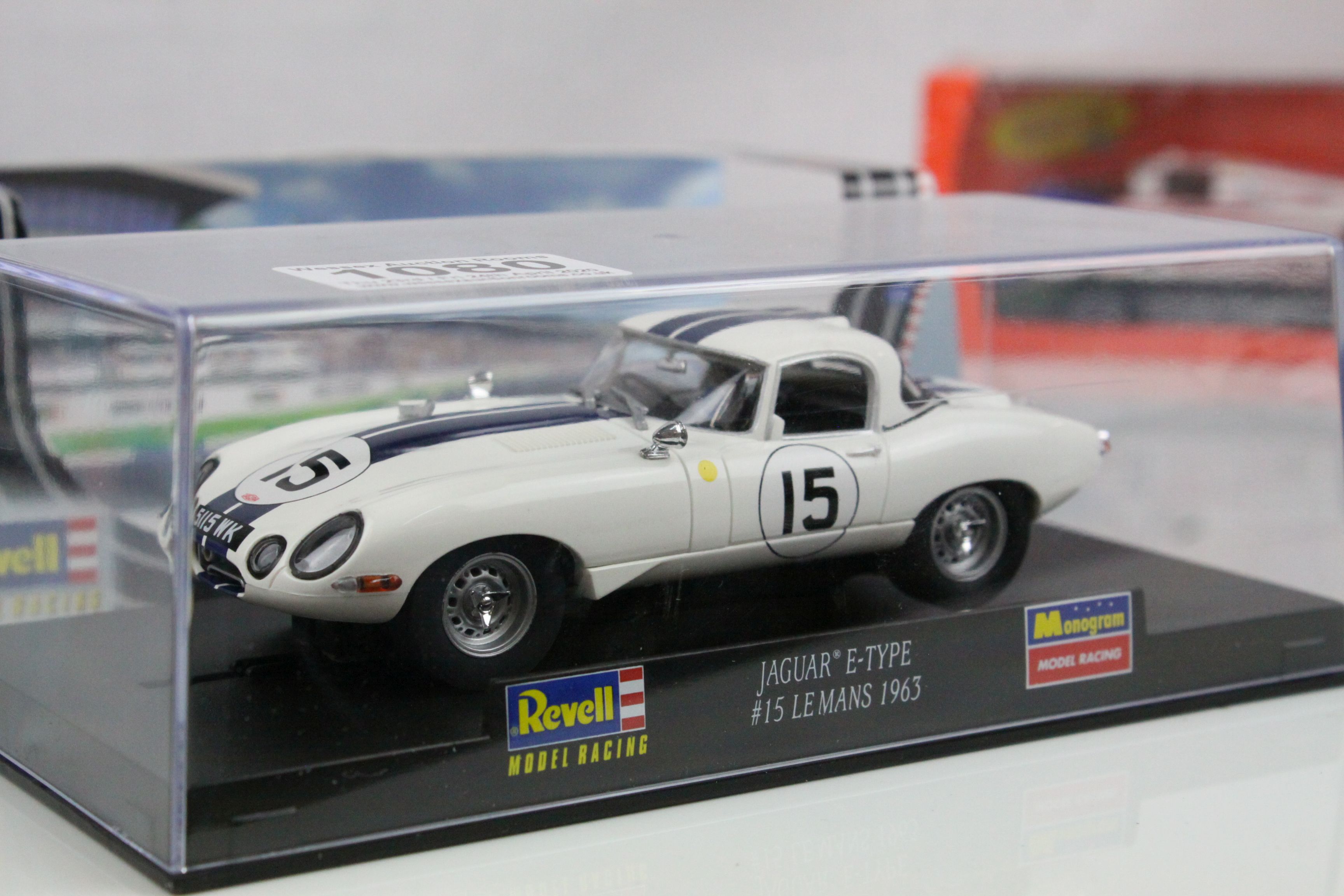 Four cased slot cars to include Special Edn Pioneer Street Muscles Dodge Charger, Revell Jaguar E- - Image 25 of 36