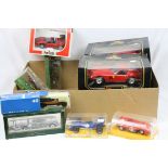 12 Boxed/cased diecast models to include 4 x Burago, 3 x Polistil, Rio, 3 x Brumm etc, diecast vg,