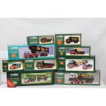 Nine boxed Corgi Eddie Stobart diecast models to include 97369 AEC Truck and Trailer, 13601 Foden