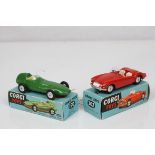 Two boxed Corgi diecast models to include 150 Vanwall Formula 1 Grand Prix in green (vg with