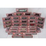 33 Boxed Lima OO gauge items of rolling stock, wagons and vans, all vg