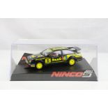 Cased Ninco Sport 50600 Ford Sierra Cosworth-Lui slot car, vg