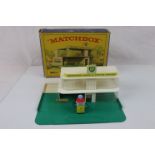 Boxed Matchbox Lesney MG1 BP Service Station (no petrol pumps), fair-gd condition with tatty box