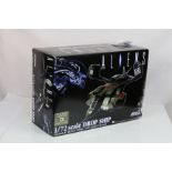 Boxed Aoshima Miracle House 1:72 Aliens Drop Ship diecast model, complete and excellent
