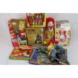 Group of circa 1980s/90s toys and collectables to include boxed Playmates The Simpsons Interactive