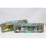 Two boxed Triang Scalextric figure sets to include F304 Mechanics and Drivers and F305 Vendors and