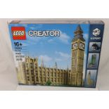 Lego - Boxed Lego Creator Expert 10253 Big Ben set, previously built, bricks split into bags, with