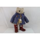 Original Gabrielle Designs Paddington Bear, no hat, red boots, part of tag missing