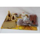 Timpo plastic Wild West Fort/Building/Teepee set plus a group of Timpo American Civil War figures,