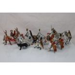 16 Contemporary plastic figures all with original tags to include 14 x Papa Knights and horses,