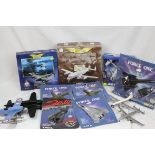 A collection of boxed and loose aviation diecast models to include Corgi Lockheed Constellation,