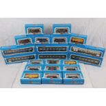 21 Boxed Airfix OO gauge items of rolling stock to include 6 x coaches and 13 x wagons/vans, all vg