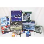 Nine boxed 1:72 Aviation diecast models to include 2 x Oxford Aviation featuring AC061 & AC031,