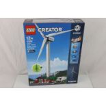 Lego - Boxed Lego Creator Expert 10268 Vestas Wind Turbine set, previously built, bricks split