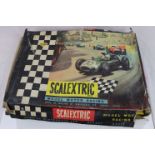 Boxed Triang Scalextric FJ31 Formula Junior Cars set with both cars and a quantity of additional