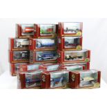 18 Boxed Exclusive First Edition EFE diecast models all in dark red boxes