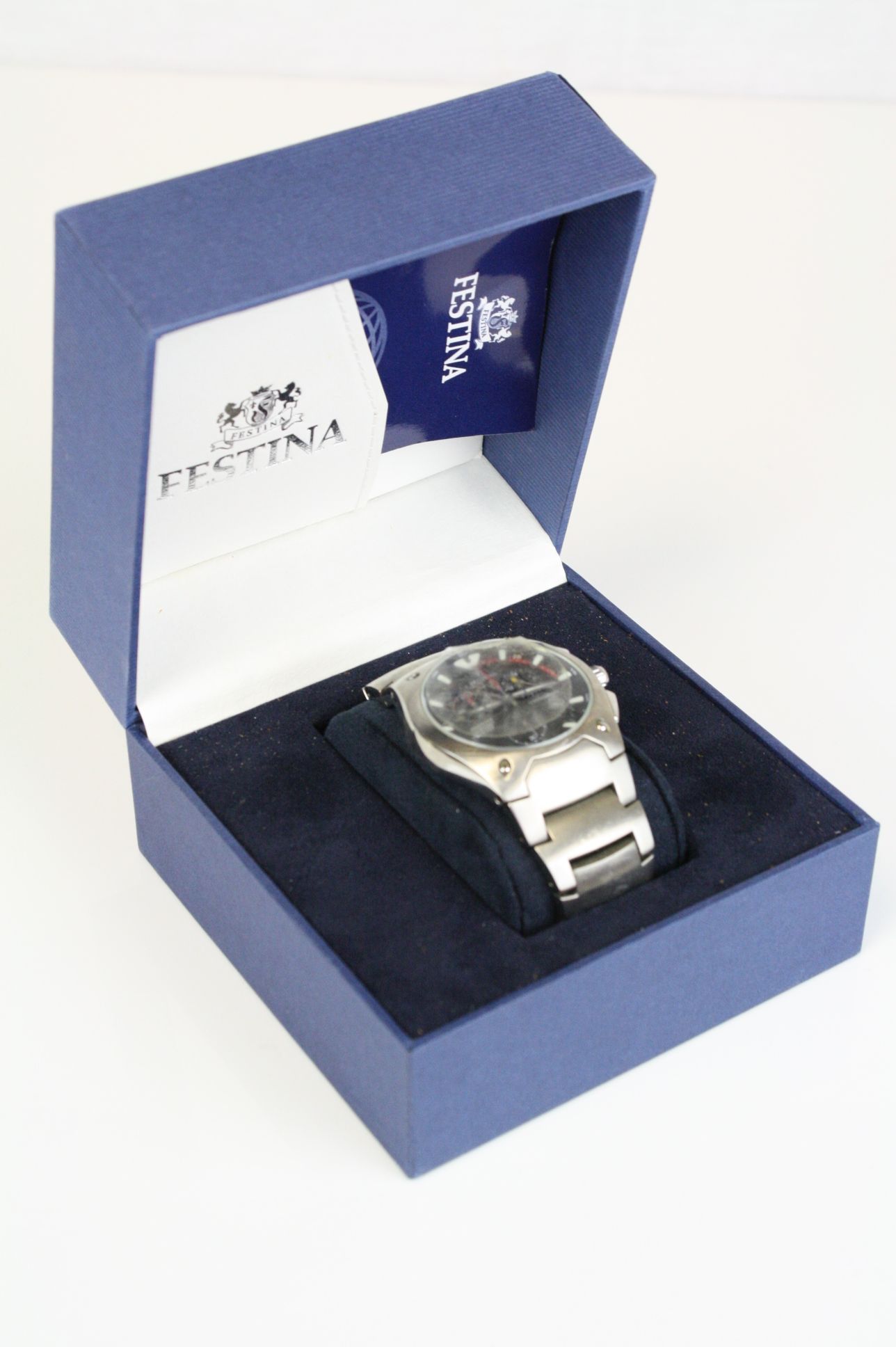 Festina MF500 chronograph gents watch in original box and documents, working at time of appraisal