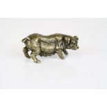 Bronze/brass figure of a pig