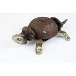 Early 20th Century desk top reception bell in the form of a tortoise